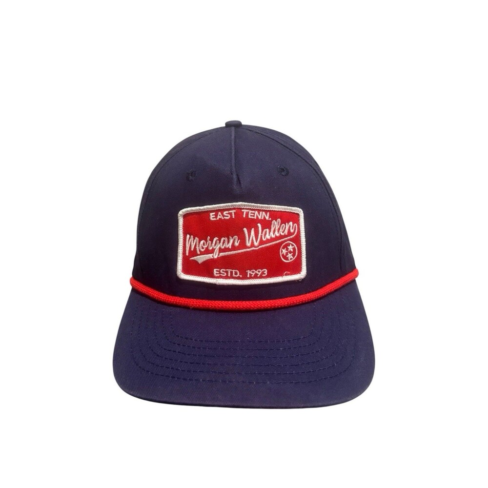 Morgan Wallen East Tenn EST 1993 Snapback Hat w/ Red Rope *RARE Tour Merch*